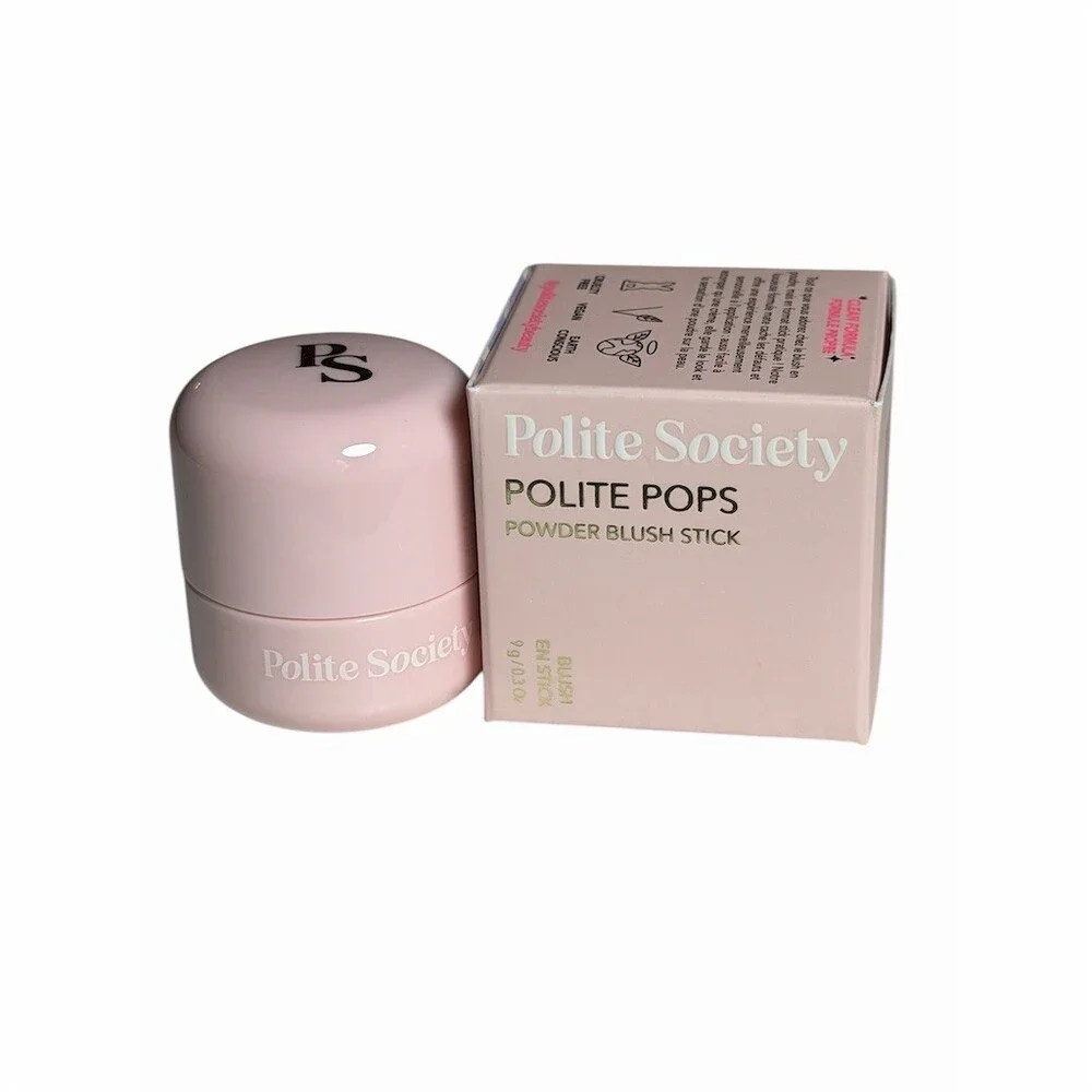 Polite Society Polite Pops Powder Blush Stick Palm Springs Buildable FULL SIZE